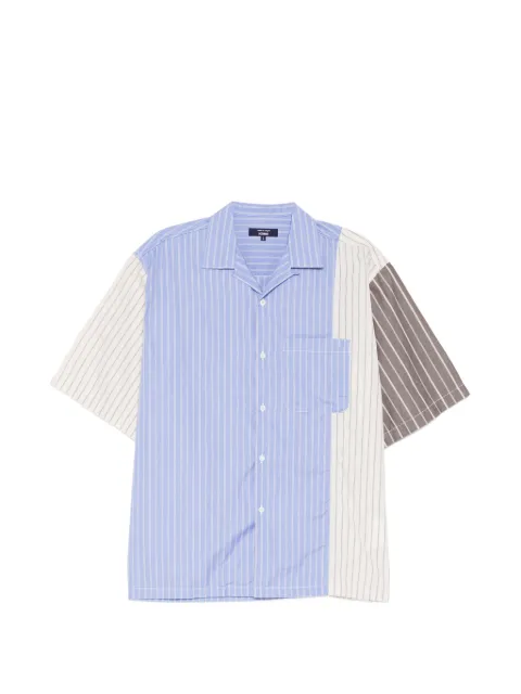 Comme des Garçons Homme striped panelled shirt Blue HQB025
