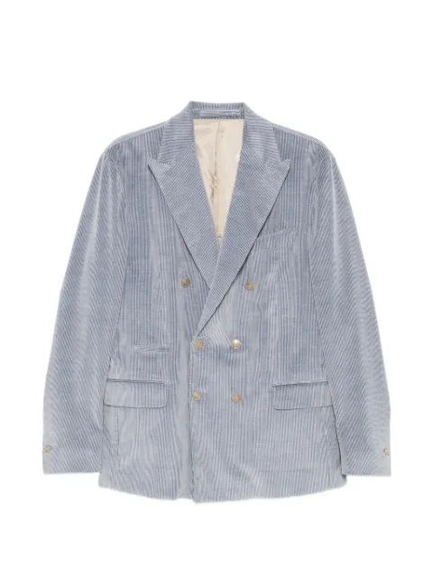 Eleventy double-breasted corduroy blazer Blue N75GIAE01BOTTES0H008