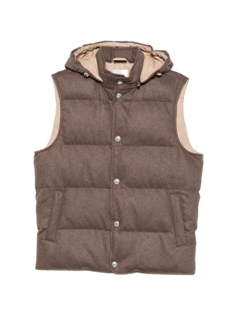 Eleventy suede gilet Brown N75GILH04TES0N168