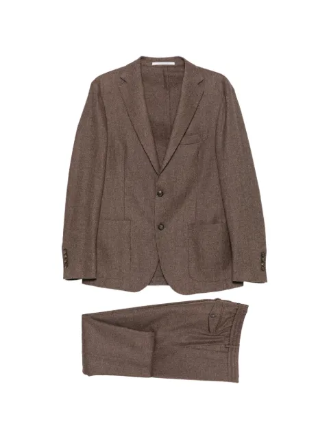 Eleventy drawstring-waist notched-lapels suit Brown N75ABUL01ABTCRNTES0N047