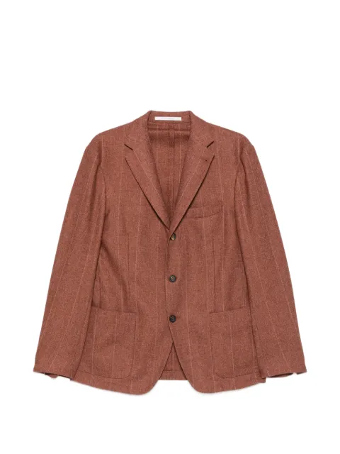 Eleventy pinstripe notched-lapel blazer Brown N75GIAK09BTCRNTES0N058
