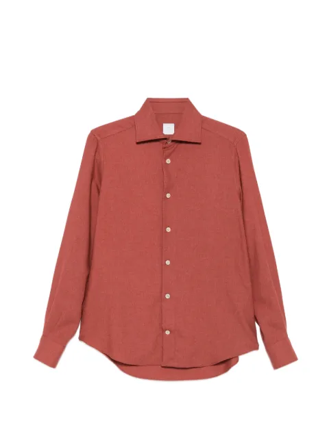 Eleventy button-down long-sleeve shirt Red N75CAMH11TES0N172