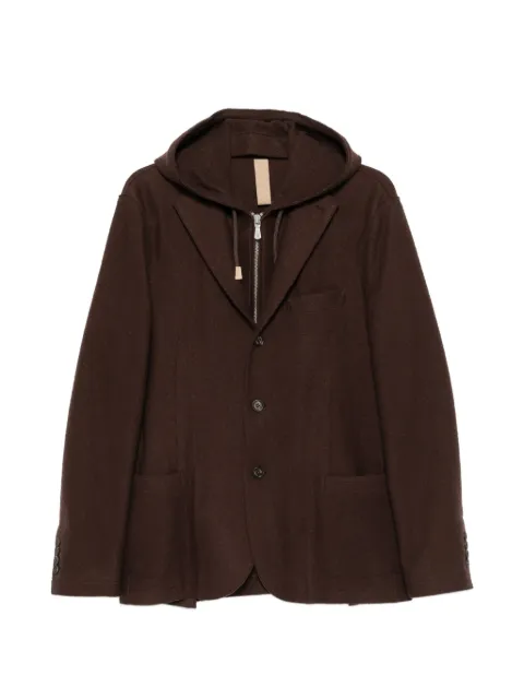 Eleventy hooded wool jacket Brown N70GIAF02BTCRNTES0F139