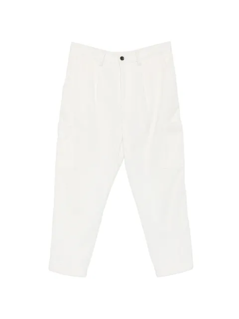 Eleventy pleated corduroy trousers White N75PANN02TES0N091