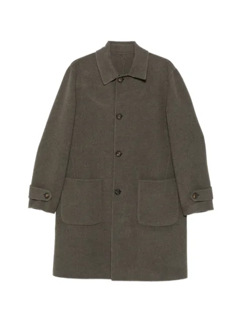 Eleventy button-fastening wool coat Brown N75CAPG01TES0N292