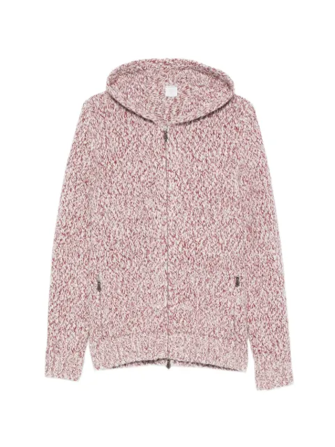 Eleventy zip-up hood cardigan Red N76MAGN66MAG0N008