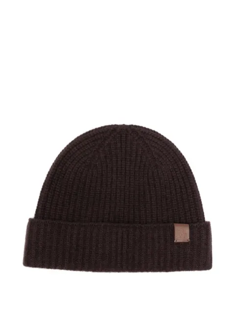 Eleventy ribbed-knit cashmere beanie hat Red N77CPLN07TES0N012