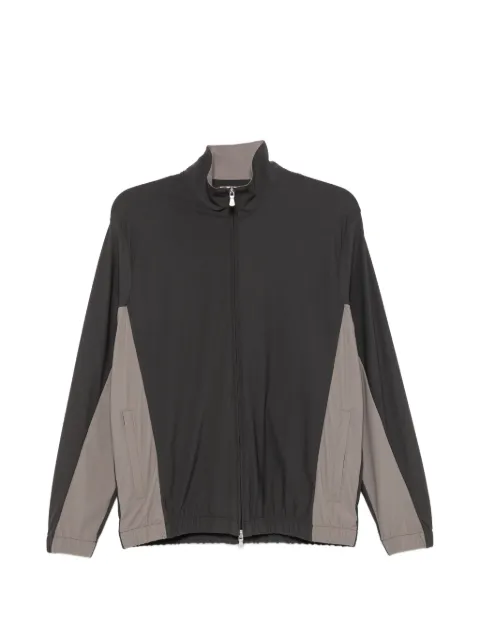 Eleventy colour-block track jacket Brown N75FELN17TES0N336