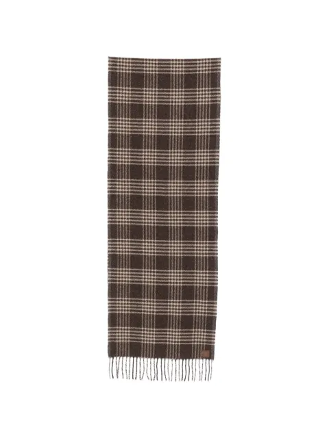Eleventy check-pattern scarf Brown N77SCIN10TES0N161