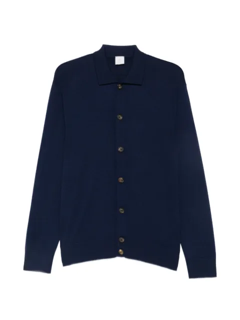 Eleventy button-fastening cardigan Blue N76CAMN01MAG24001