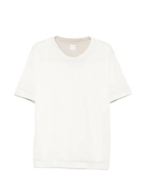 Eleventy layered-detail T-shirt White N75TSHM07TES0N265