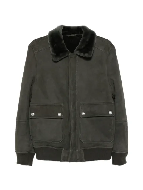 Eleventy shearling-collar bomber jacket Green N75GBTN20SHY0N015
