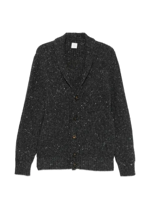 Eleventy ribbed-knit shawl-collar cardigan Grey N76MAGL71MAG0H001