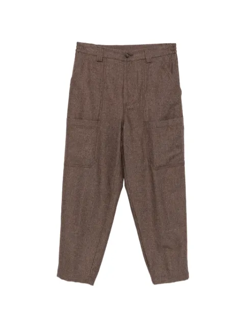 Eleventy patch-pocket trousers Brown N75PANN09TES0N047