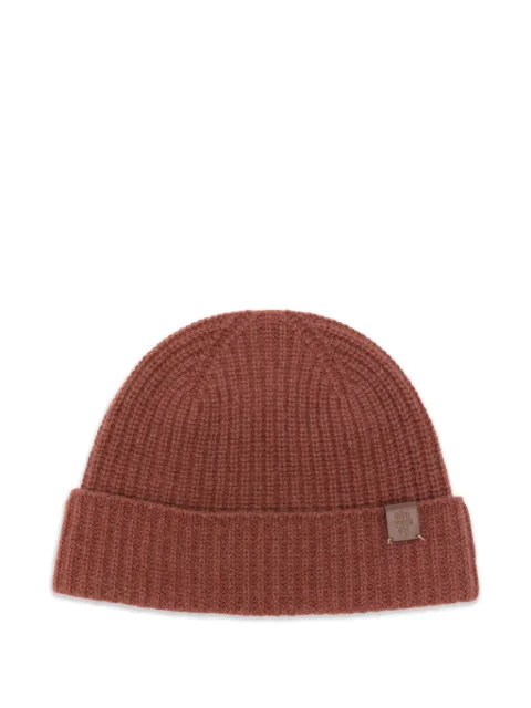Eleventy ribbed-knit cashmere beanie hat Brown N77CPLN07TES0N012