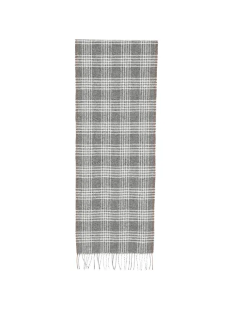 Eleventy checked fringed scarf Grey N77SCIN10TES0N161