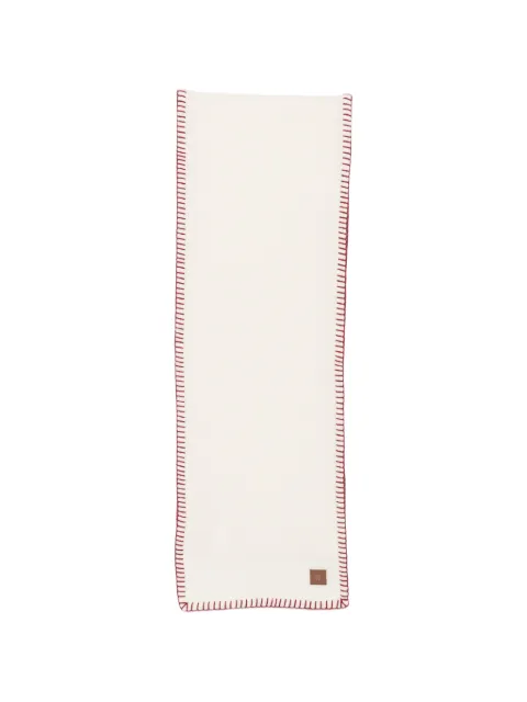 Eleventy stitched-embellishment scarf White N77SCIN03TES0N016