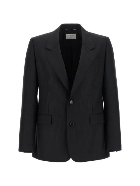 Saint Laurent pinstripe wool blazer Grey 857994Y1M11