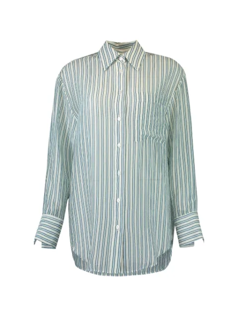 Aston Studio Buddy striped shirt Blue AS22601C