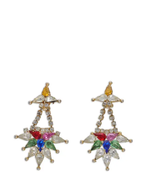 Vintage crystal drop earrings Gold W1342651