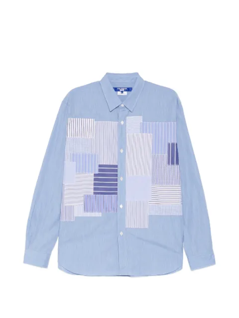 Junya Watanabe MAN patchwork striped shirt Blue WQB028