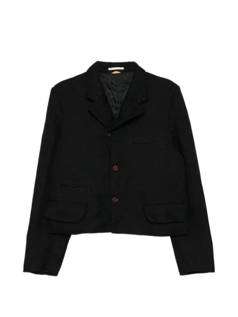 Comme des Garçons Homme Plus diagonal-weave jacket Black PQJ043