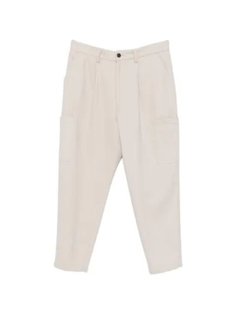 Eleventy pleated tapered trousers Neutrals N75PANN02TES0N094