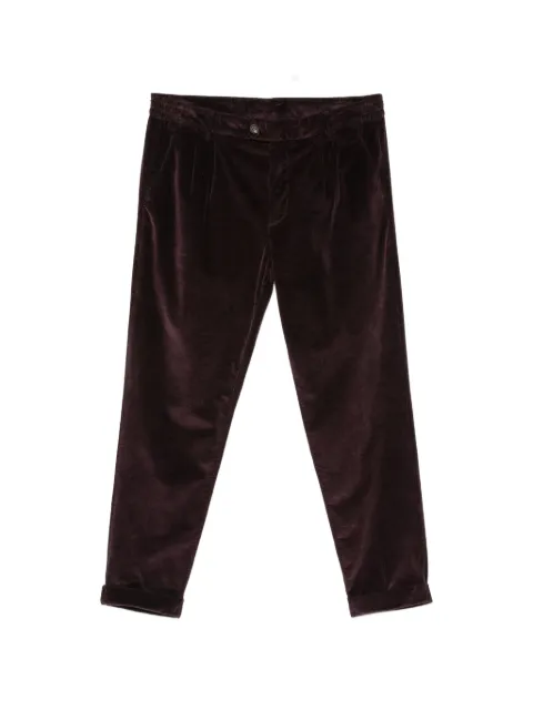Eleventy pleated corduroy trousers Red N75PANN08TET0N00110