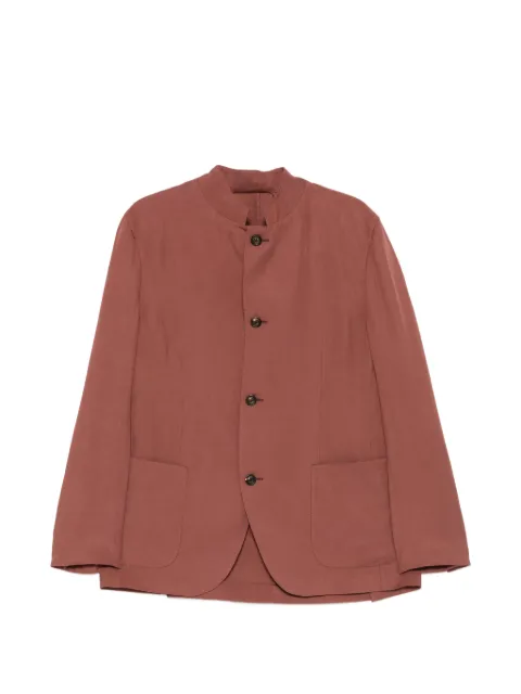 Eleventy mandarin-collar buttoned jacket Brown N75GIAM04BTCRNTES0M116
