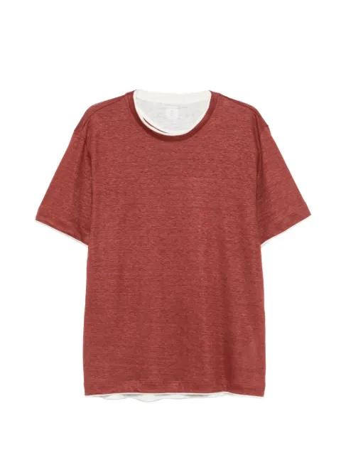 Eleventy layered-effect T-shirt Red N75TSHM07TES0N265