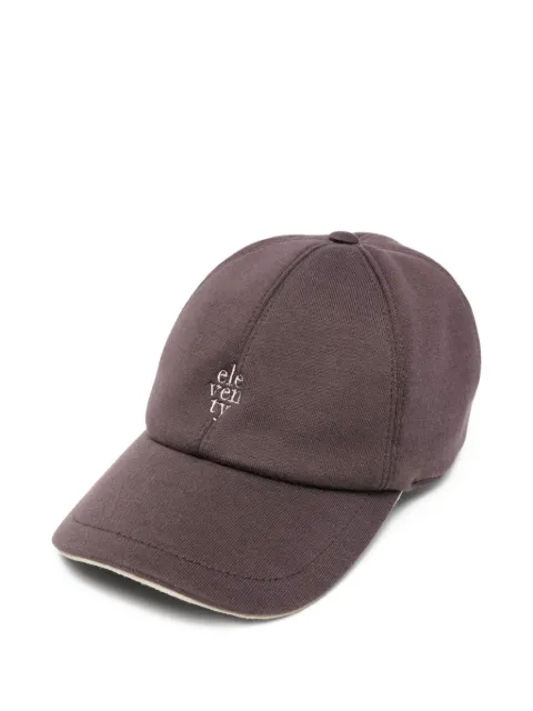 Eleventy logo-embroidered baseball cap Purple N77CPLN30TES0N158