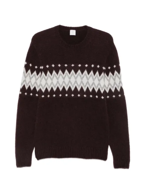 Eleventy crew neck fair isle-knit sweater Red N76MAGN27MAG0N021