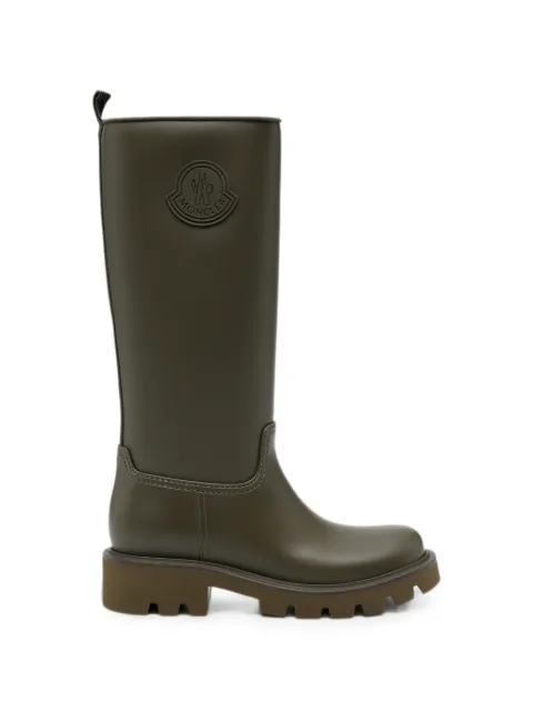 Moncler Kickstream logo-patch rain boots Green L209B4G00180M4522