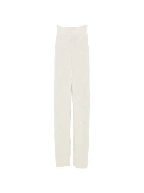 Rick Owens ribbed-knit maxi skirt Neutrals RO02E4672KWVH