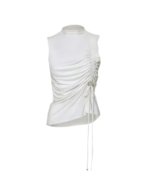 Baobab Uli ruched stone-embellished top Neutrals 6210194