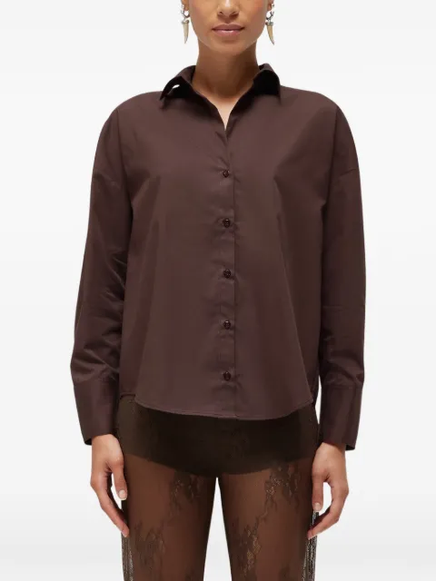 Blugirl back-slit shirt Brown RA6162T544A
