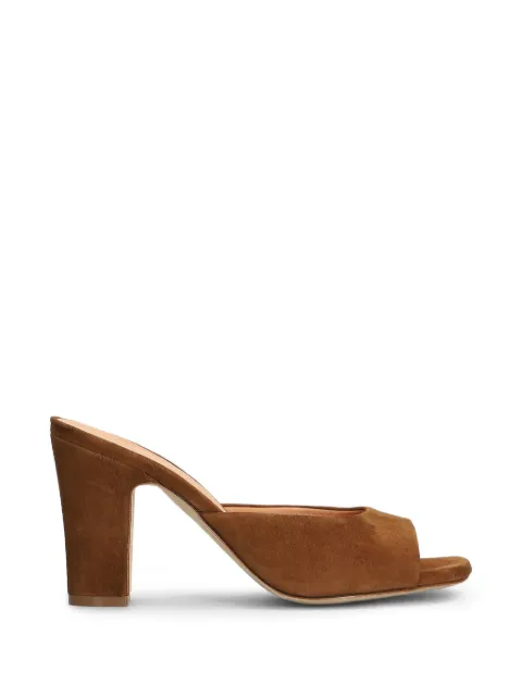 Julie Dee open-toe suede mules Brown ZE215