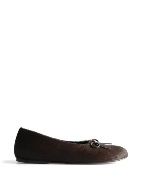 Paloma Wool Napoli II bow-detail ballet flats Brown WH0005323