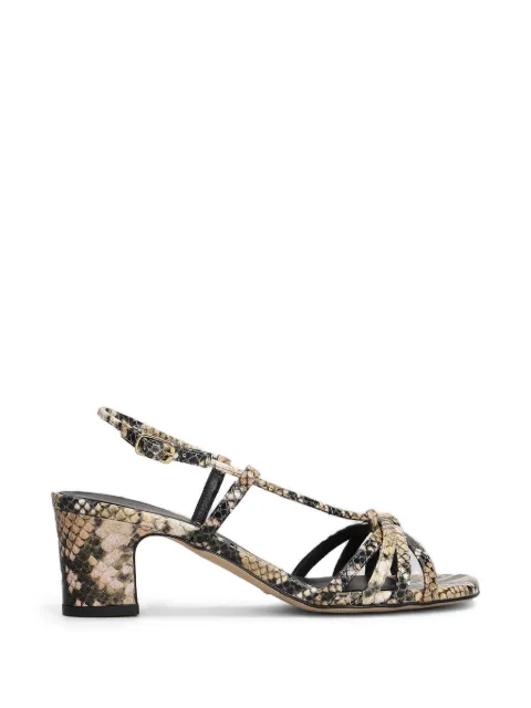Julie Dee python-print strappy sandals Neutrals ME619