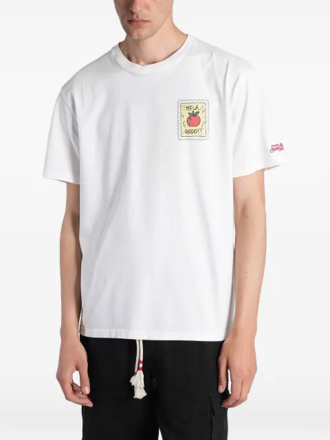 MC2 Saint Barth x Alessandro Enriquez Mela Godo-print Portland T-shirt White PRL000204505L