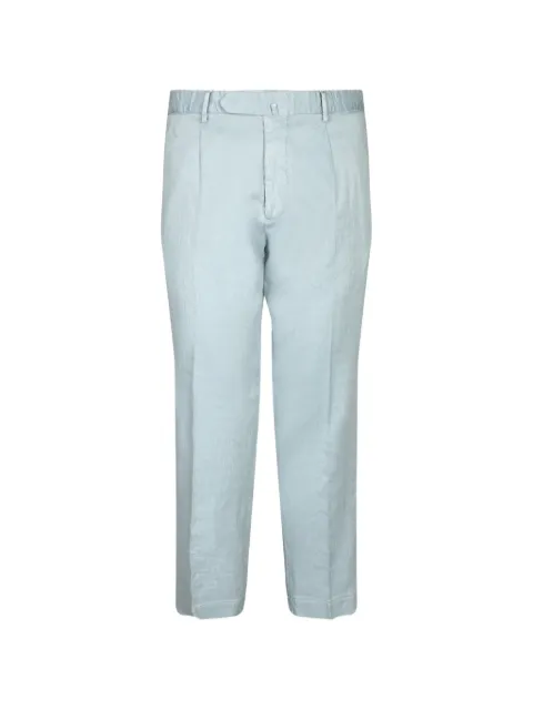Dell'oglio pleated straight-leg trousers Blue PL01DSE1834