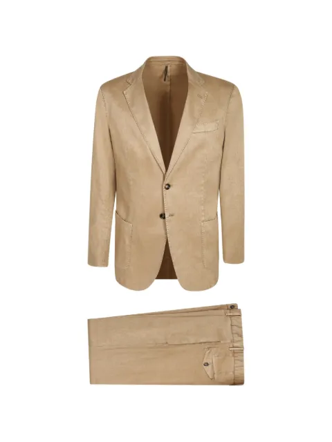 Dell'oglio single-breasted notched-lapels suit Neutrals AB04DSE1834