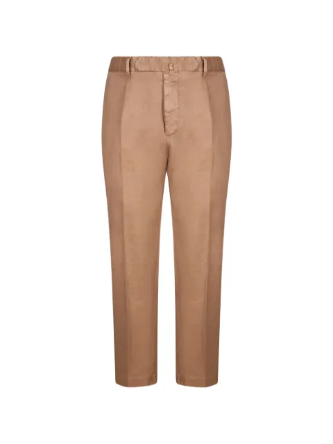 Dell'oglio pressed-crease tailored trousers Neutrals PL01DSE1834