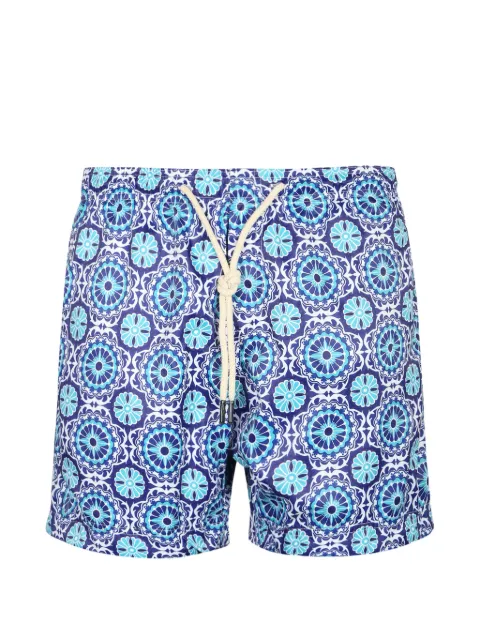 Penfield Taormina geometric-print swim shorts Blue P26SBS002TAORMINA