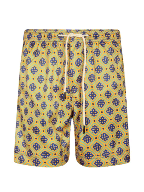 Penfield geometric-print drawstring swim shorts Orange P26SBS002PANTELLERI