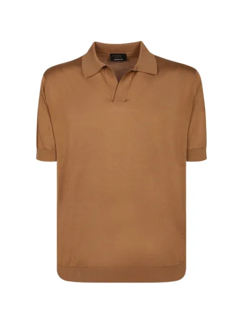 Dell'oglio short-sleeve knitted polo-colar T-shirt Neutrals PL1MCSKSU18R922