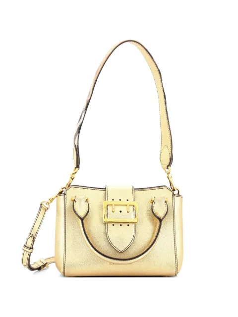 Burberry Pre-Owned Buckle Leather Small tote bag Gold JF7NUZNHG5E1F038