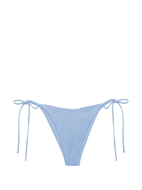 MC2 Saint Barth crinkled-effect side-tie bikini bottoms Blue MRL0006