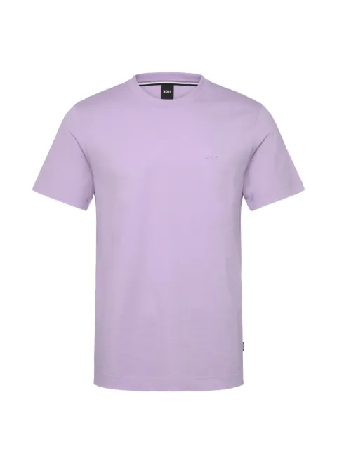 BOSS Thompson logo-print cotton T-shirt Purple 50468347