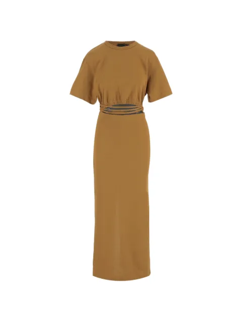 PINKO cut-out strap-detail midi dress Brown 106908A3AR